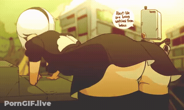 2B (Diives) [Nier Automata] GIF