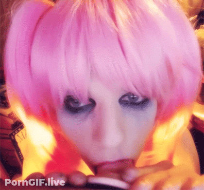 A GIF Of Me Deep Throating On My Faux-Cock On Cam. GIF