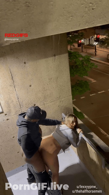 A Quickie From Some Random Guy In The Parking Garage Before Heading Home GIF