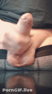 Amateur Cock Cumshots: Handjob Solo GIF