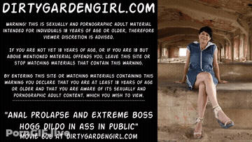 Anal Dildo Public GIF