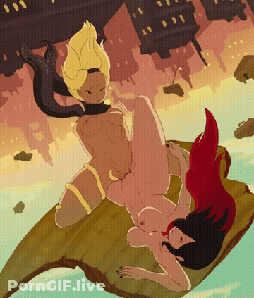 Animation Lesbian Lesbians Rule34 GIF