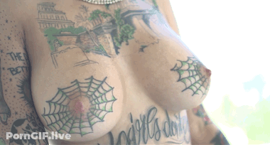 Babes With Big Tits: Bonnie Rotten's Nipples And Tattoos GIF