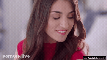 BBC Babe Blacked Cock Worship GIF