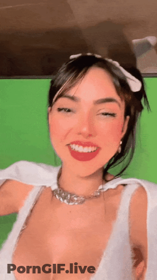 Big Tits Brazilian Streamer Naked On Green Screen GIF