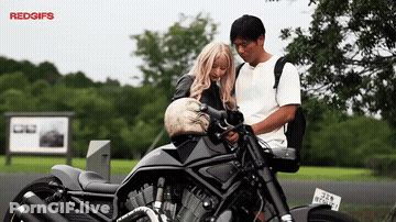 Biker Girl GIF