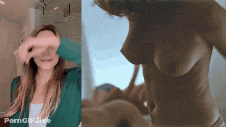 Blonde Celebrity Panties: Big Tits And NSFW Fun GIF