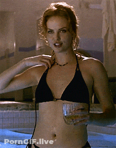 Blonde Charlize Theron's Hot And Petite Small Tits GIF