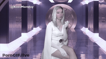 Blonde Cosplay Smoking GIF