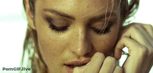 Blonde Eyes Hot Look: Sexy Girl Gives You A Sultry Stare GIF