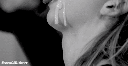 Blowjob Bitch Gets Cumshot GIF