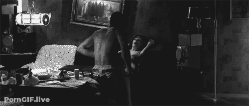 Brunette Boobs Down: A Sexy Short Hair Experience GIF