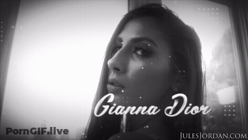 Brunette Cumshot Facial Gianna Dior GIF