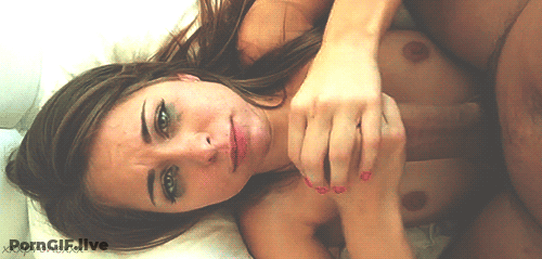 Brunette Masturbating With Creamy Cum GIF