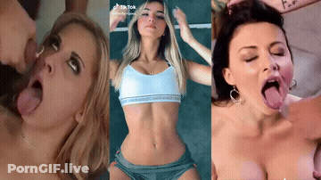 Compilation Cumshot Dancing Split Screen Porn GIF