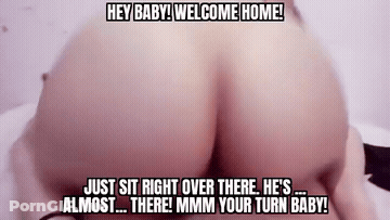 Creampie Girlfriend Riding Wife GIF