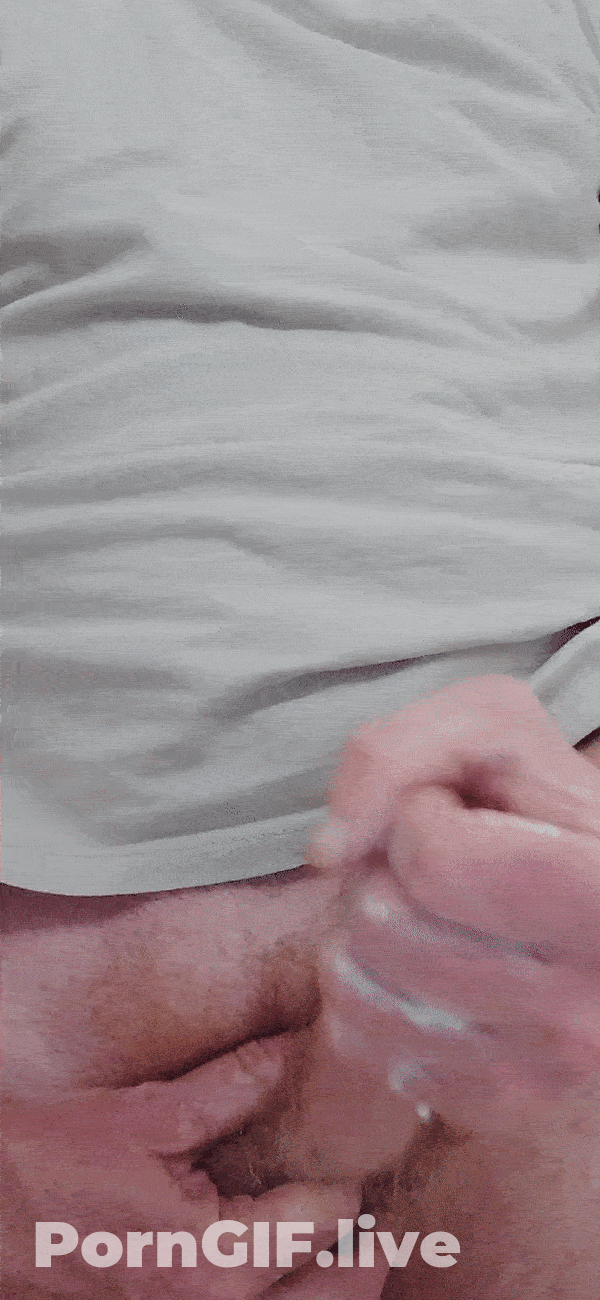 Cum Dripping Selfshot: Masturbation In English Slang GIF