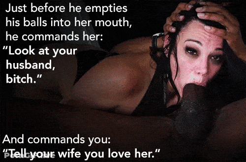 Erotic Humiliation: Watching Your Wife Get Fucked GIF