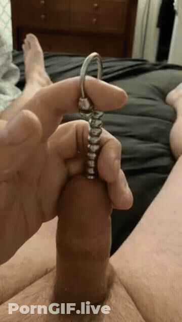 Extreme Masturbating Medical Fetish GIF