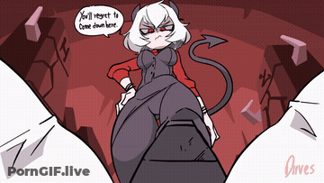 Femdom Footjob Hentai GIF