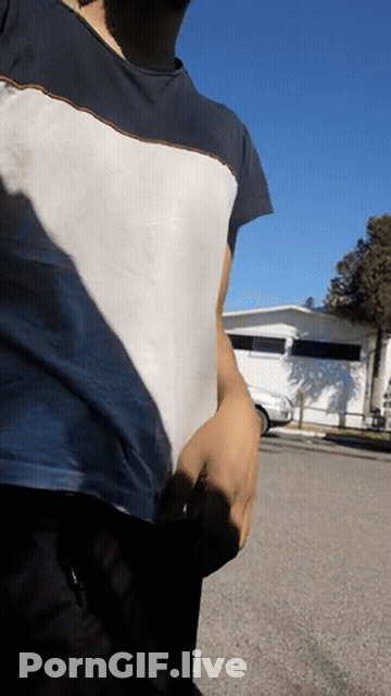 Gay Public Tease GIF