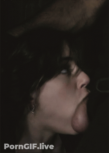 Hot Bitch Gagging On A Cock: A Blowjob To Remember GIF