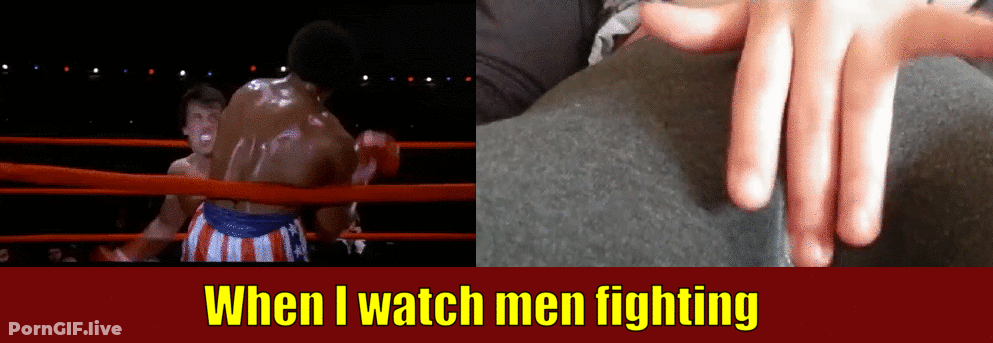 I Watch Men Fight For Pussy Juice In Yoga Pants GIF