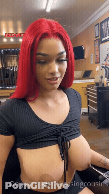 Look At Those Pierced Boobs GIF
