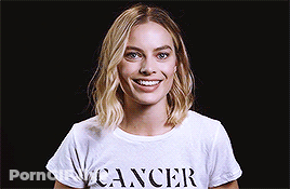Margot Robbie's Aussie Blonde Celebrity Sexy Smile GIF