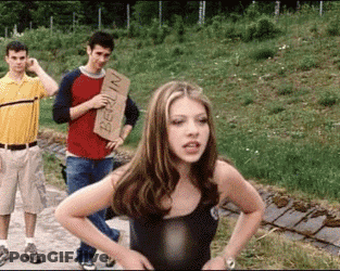Michelle Trachtenberg In EuroTrip GIF