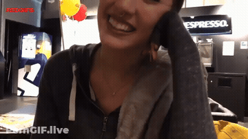 Quickie In Public Restroom GIF