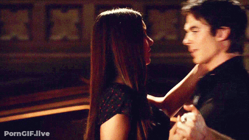 Sexy Chick Gets Down With A Hunk In A Dark Place GIF