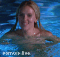 Sexy Scarlett Johansson In A Swimming Pool: Big Tits And Blonde Hair GIF