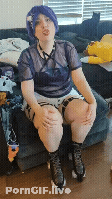 SFW Short Hair Shorts Vertical GIF