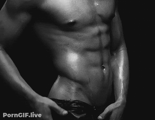 Solo Male's Steamy Shower Scene GIF