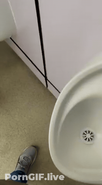 Sucking Toilet Uncut GIF