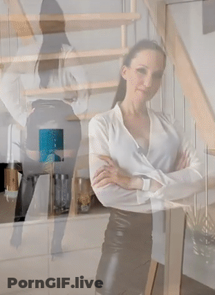 Vanessa Pur's Amateur Babes In Leather: Non-Nude, Brunette Delights GIF