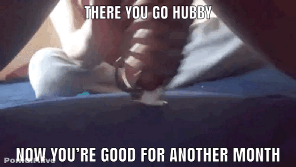 You're Good For Another - Captions, Chastity Cage, Milking, Ruined Orgasm GIF