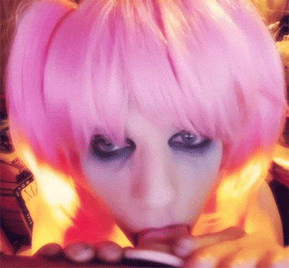 A Gif Of Me Deep Throating On My Faux-Cock On Cam. GIF