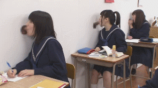 Asian Blowjobs: Two Asian Girls Give Each Other A Hot Blowjob GIF
