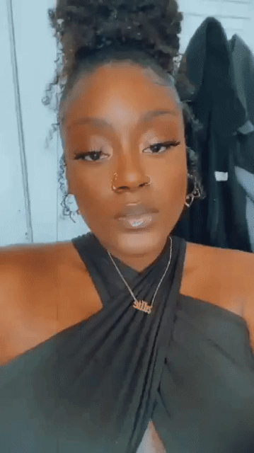 Astoldbyallie's Big Tits Celebrity: Ebony Non-Nude GIF