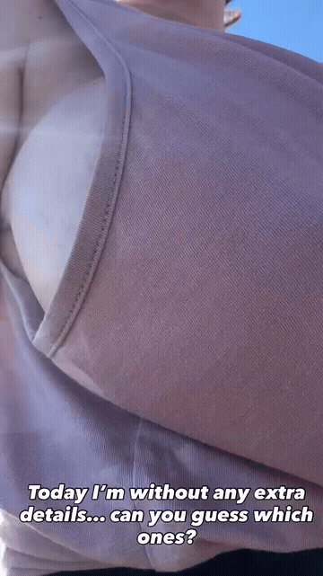 Big Tits Braless Top GIF