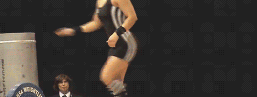 Blonde Cute Pixie Cut Samantha Wright Supercute Tomboy Weight Lifting GIF