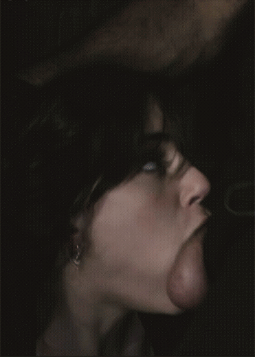 Hot Bitch Gagging On A Cock: A Blowjob To Remember GIF