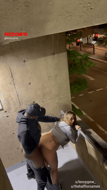 A Quickie From Some Random Guy In The Parking Garage Before Heading Home GIF