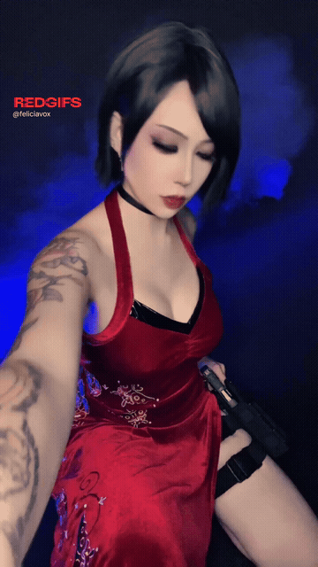 Ada Wong Cosplay From Resident Evil 4 By Felicia Vox GIF