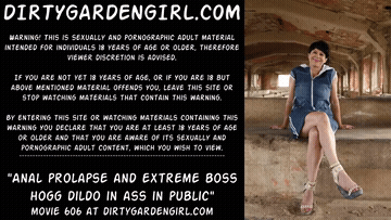 Anal Dildo Public GIF
