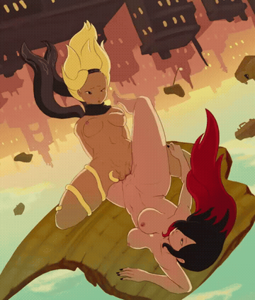 Animation Lesbian Lesbians Rule34 GIF