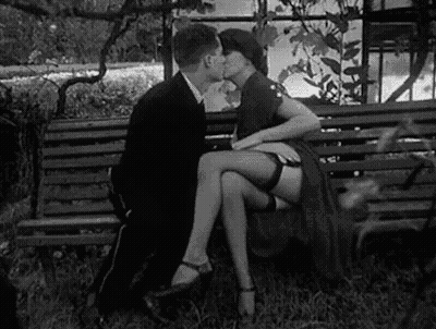 Babes In Stockings: A Seduction In Black And White GIF