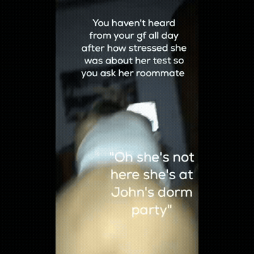BBC Caption Cheating Girlfriend GIF